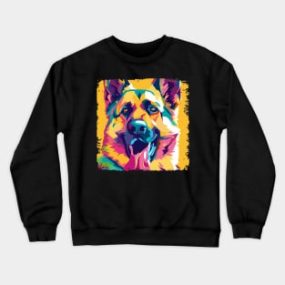 German Shepherd Dog Pop Art - Dog Lover Gifts Crewneck Sweatshirt